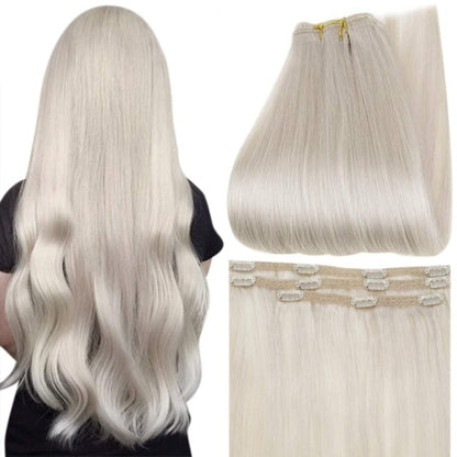 Ombre Color Human Hair Extensions 50 Grams Clip In Hair