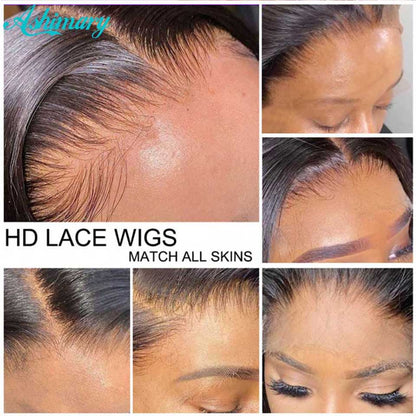 30 Inch 5x5/13x4 Straight HD Transparent Lace Frontal Wigs