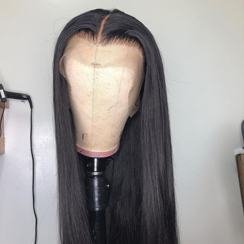 40inch Long Straight 13x4 Hd Lace Front Brazilian Human Hair Wig|250 Density