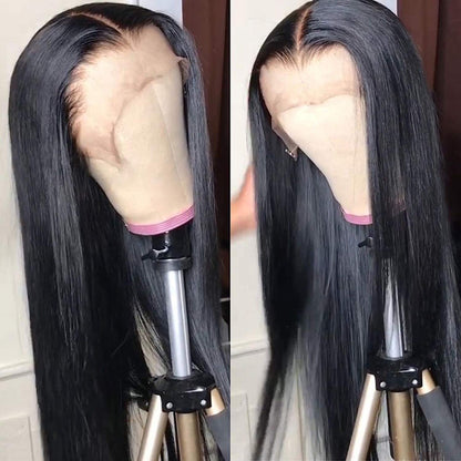 40inch Long Straight 13x4 Hd Lace Front Brazilian Human Hair Wig|250 Density