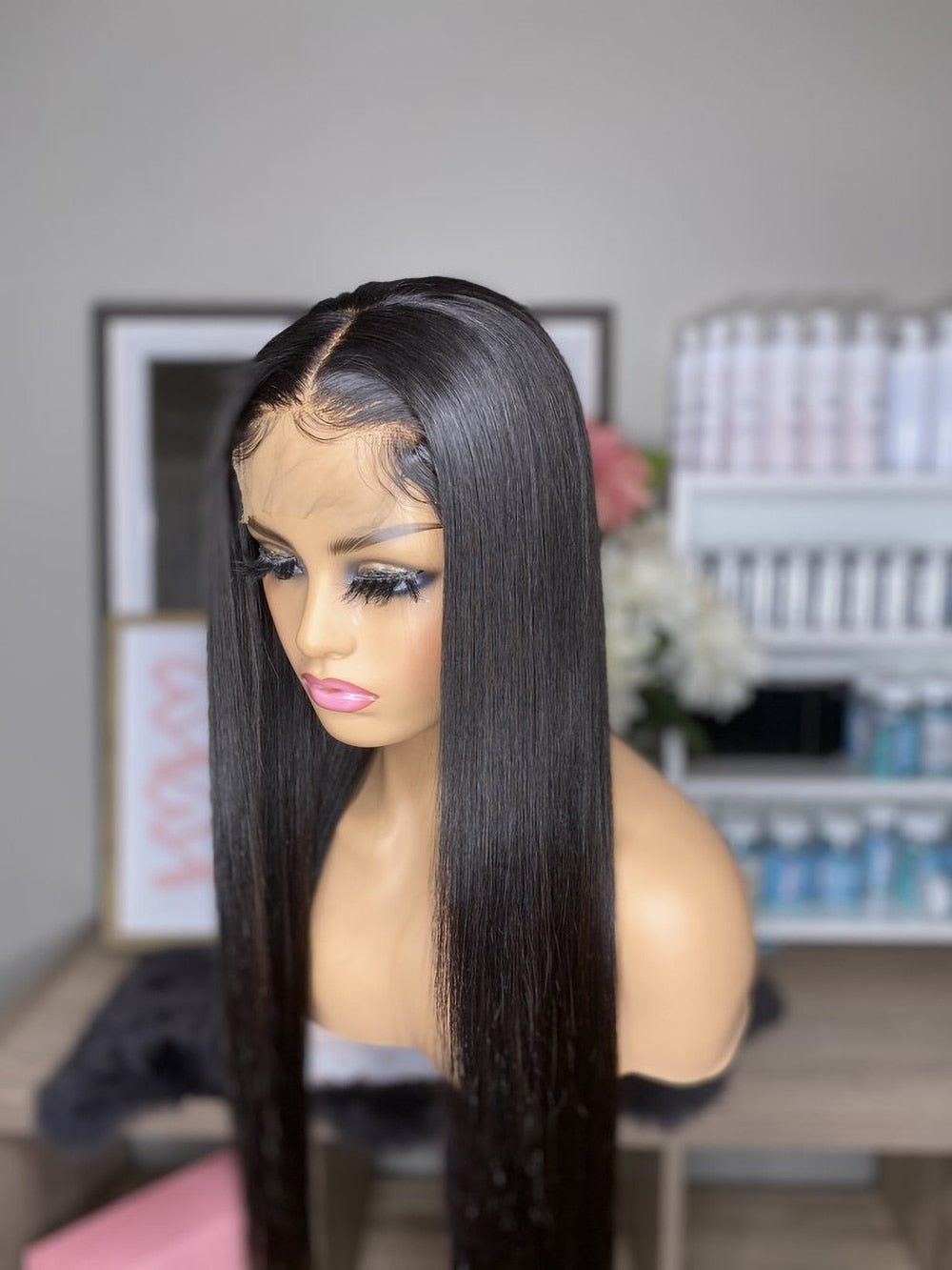 13x6 Hd Lace Frontal Human Hair Wig | 30inch Straight 5x5 Closure Wig
