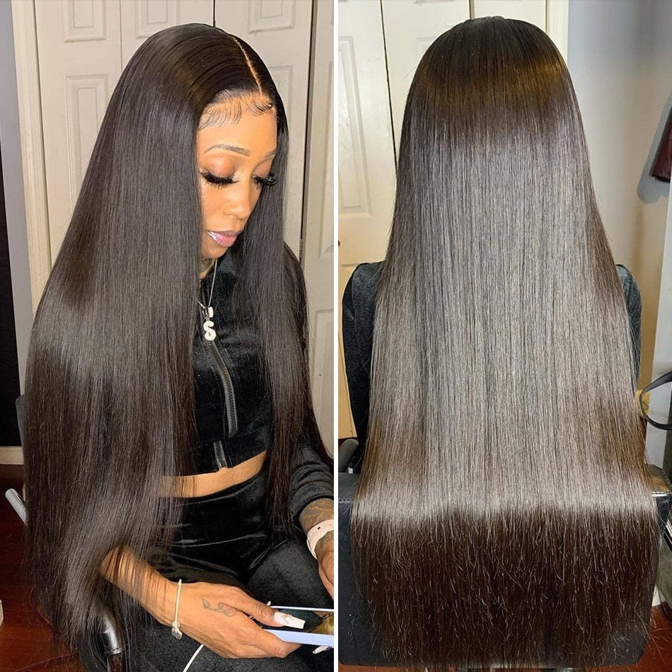 13x6 Hd Lace Frontal Human Hair Wig | 30inch Straight 5x5 Closure Wig
