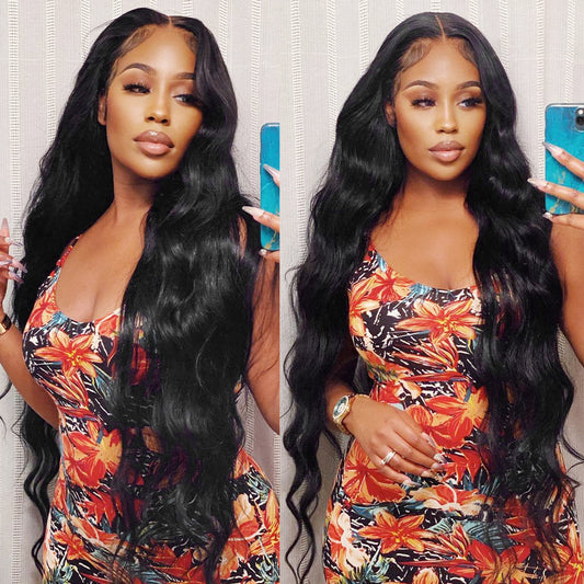 Body Wave Human Hair Bundles With Closure Lace Closure