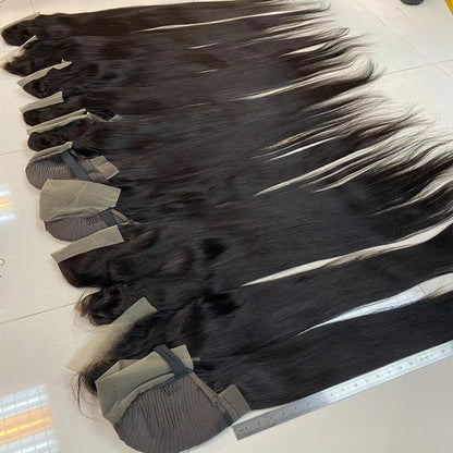 Long Straight 13x4 Lace Front Brazilian Human Hair Wigs 30-40 inch