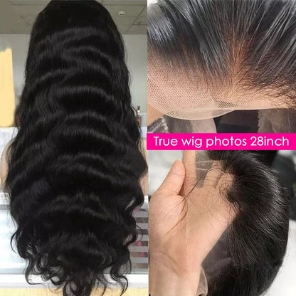 13X4 Body Wave Transparent Lace Frontal Human Hair Wigs