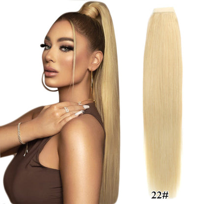 Straight Brazilian Human Hair Ponytail Clip In Extensions