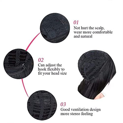Long Black and Red Body Wavy Wig - Stunning & Stylish-Lolita Anime Wig