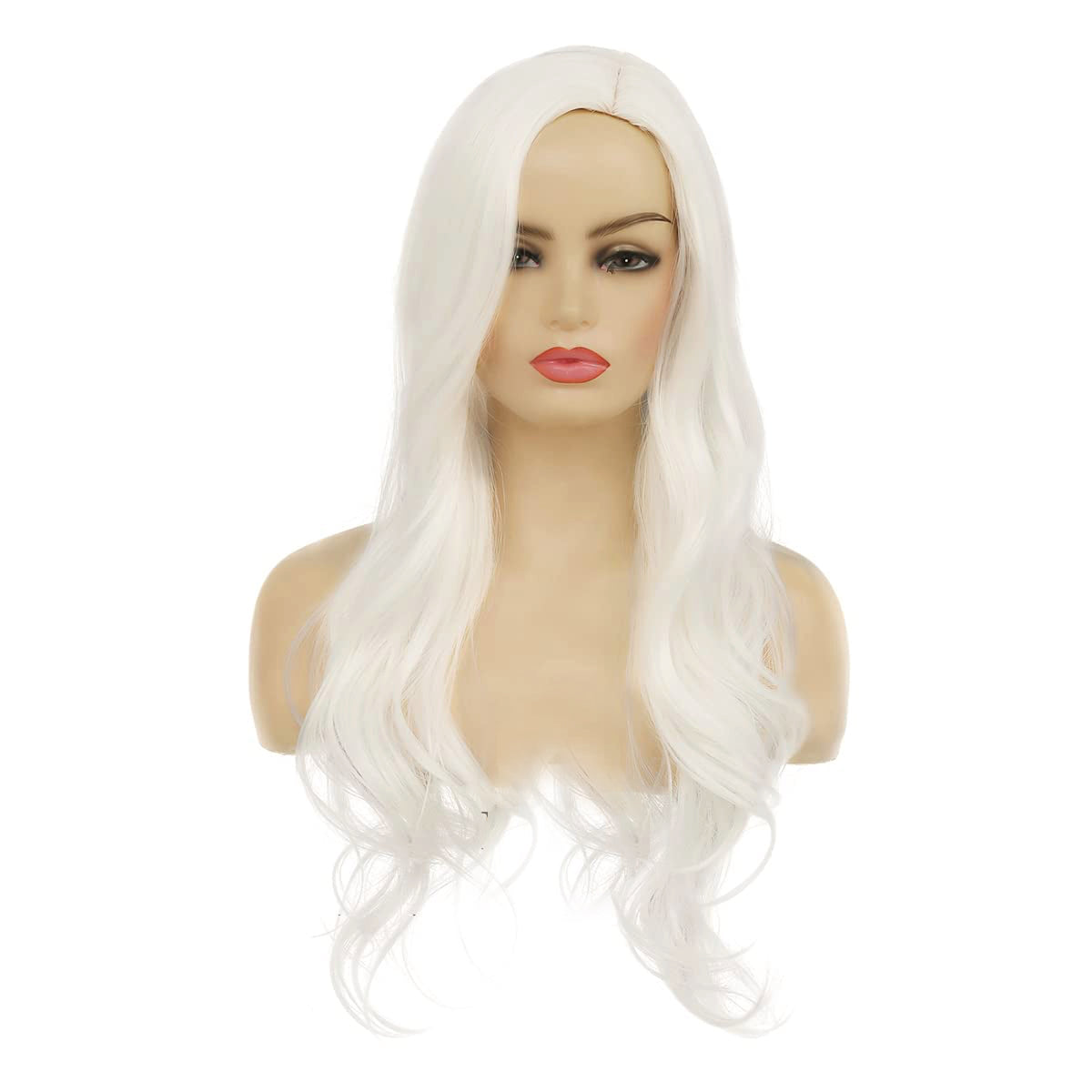 Long Curly Wavy Side Part Hair Wigs for Women